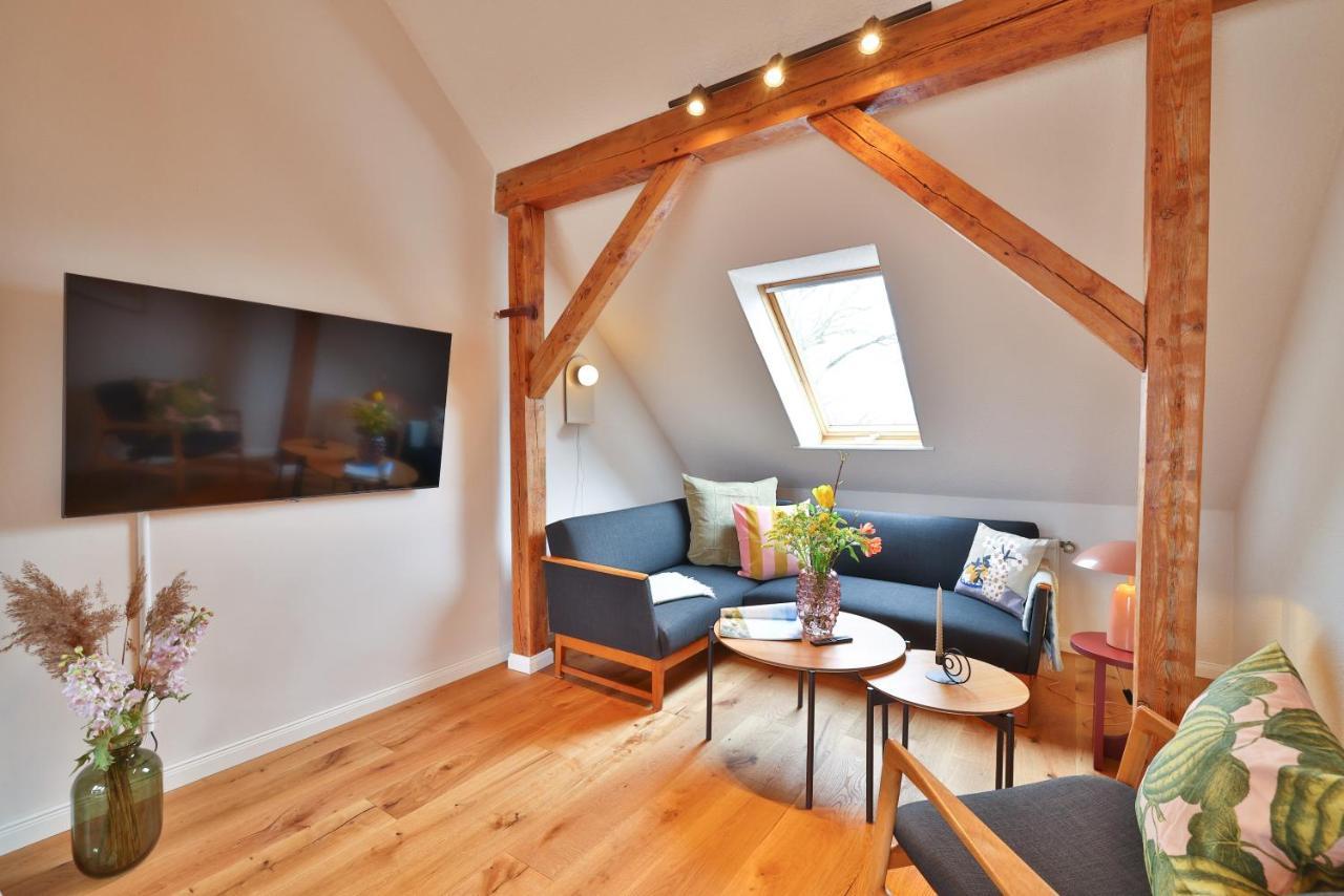 Ferienwohnung An Der Brunnenaue ชตราลซุนด์ ภายนอก รูปภาพ